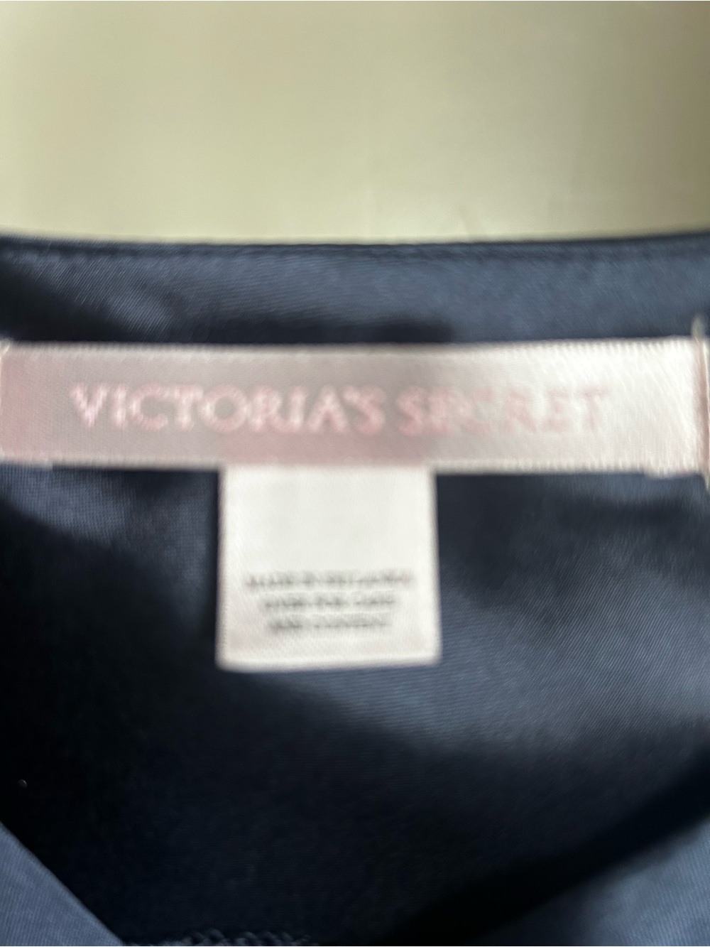 Victoria’s Secret Navy Sheer Babydoll Chemise Slip Nightgown Size M” - Picture 2 of 5